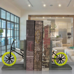 树脂工艺品创意欧式家居办公室书房自行车书靠摆件树脂礼品定制缩略图