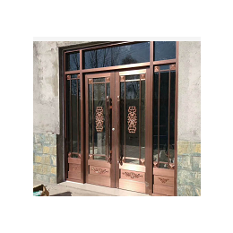 百狮盾铜门(图),带玻璃铜门,阳泉铜门