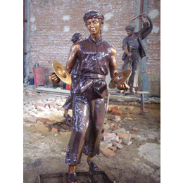 青海古代人物铜雕塑、世隆雕塑、古代人物铜雕塑定制