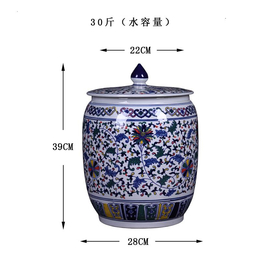 景德镇厂家供应家用储物容器陶瓷<em>大米</em>缸