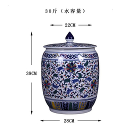 景德镇厂家供应<em>家用</em>储<em>物</em>容器陶瓷大米缸