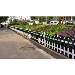山东塑钢护栏(图)-市政绿化草坪栏杆质量-台州栏杆