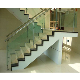 下沙玻璃楼梯|杭州美家楼梯|玻璃楼梯价格