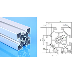 上海启域铝型材厂家*6060欧标单槽铝型材