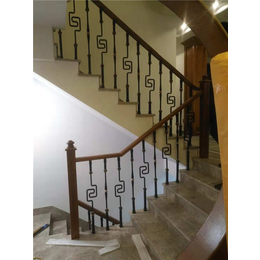 杭州铁艺楼梯-杭州顺发楼梯定制-弧形铁艺楼梯多少钱