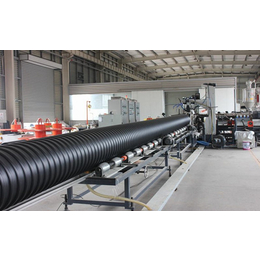 PE埋地钢带复合波纹管设备 HDPE螺旋增强缠绕管生产线厂家