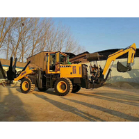 南部地区城镇乡村建设实用型小型挖掘装载机铲车 两头忙一个驾驶室操作