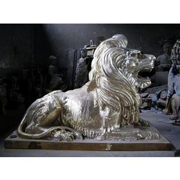 铜狮子制作公司|青海铜狮子|恒天铜雕(查看)