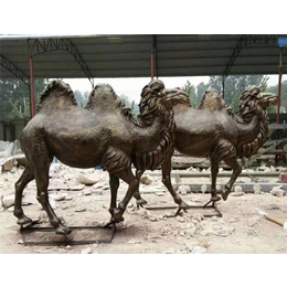 茂来雕塑(图)-丝绸之路铜骆驼-石家庄铜骆驼