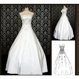 婚纱|英达服装技术|婚纱面料