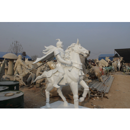 户外玻璃雕塑玻璃钢动物雕塑玻璃钢骑马人雕塑