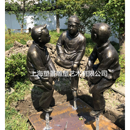 北京塑景制作铸铜人物雕塑 园林景观雕塑