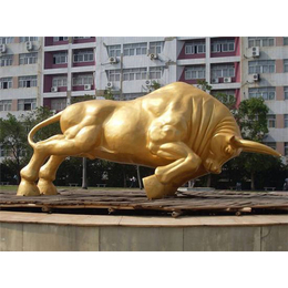 华尔街铜牛雕塑|旭升铜雕|重庆铜牛