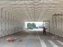 南京定做货物三防布篷布雨棚工地钢筋篷大型活动厂篷移动推拉蓬