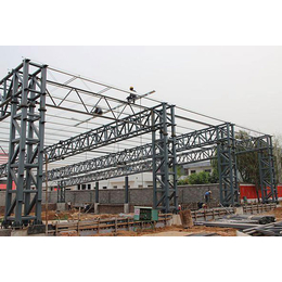 麟晖建筑工程(图)、咸阳钢结构安装制作、钢结构安装制作