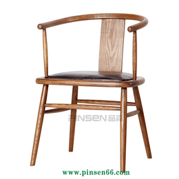 实木椅子 咖啡厅实木餐桌椅子 西餐厅椅可定制 餐厅家具定制