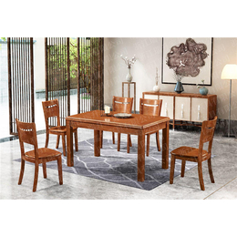 美式实木餐桌品牌、实木餐桌、瑞升餐桌椅款式齐全
