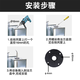 RS-LB-N01 油烟变送器高压吸附法管道式安装