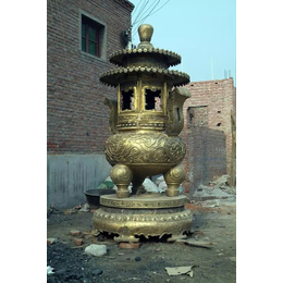 萍乡香炉|天顺雕塑|带盖方形香炉