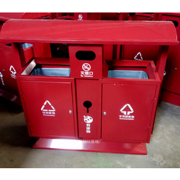 HC2204红色垃圾桶  钢制垃圾桶厂家*