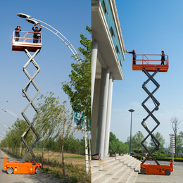 星汉8米全自动行走高空作业平添现货供应 海宁市全电动升降机