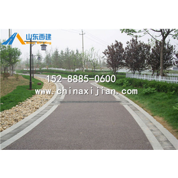 北京透水混凝土路面 平谷区彩色透水混凝土