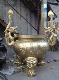 大庆铜香炉制作-鼎泰雕塑-铜香炉制作厂家