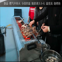 北京蓝天博科中间火燃气烧烤炉中间火液化气烤箱烤肉串烤海鲜炉子缩略图