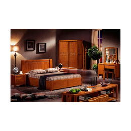 汇品轩全实木双人床1.8米1.5米 现代中式实木床 榆木床 汽动高箱床 C6807床 1.5米