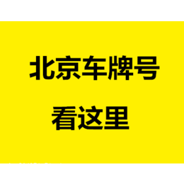 北京车指标公司转让北京车指标公司带4个指标北京