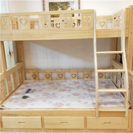环保子母床 实木双层儿童床 上下铺松木定制可分体*床上下床