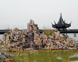 假山-灵璧满意石业产地*-滁州假山设计