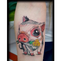 2019年热门纹身-生肖猪