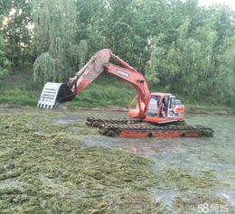 水挖出租租赁水挖机可以挖鱼池河道清淤吗省时省事