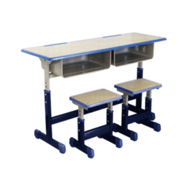 SD-A6042双人套管升降课桌凳