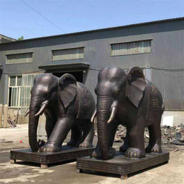 一对铜大象-欢迎来厂-铜大象
