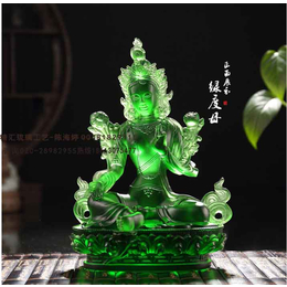 鎏金绿度母菩萨佛像 绿度母琉璃佛像定制 北京河北绿度母批发