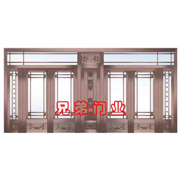 天津铜门、百狮盾铜门、中式风格铜门