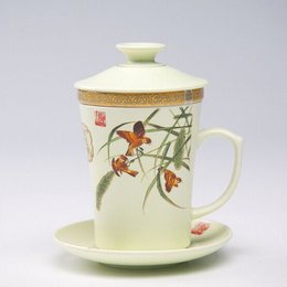 景德镇陶瓷茶杯 定做杯子 手绘青花瓷茶杯