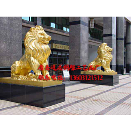 欧式铜狮子-进忠雕塑-陕西铜狮子