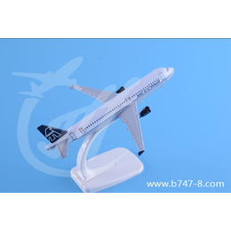 飞机模型空客A320墨西哥金属客机航模玩具摆件16cm