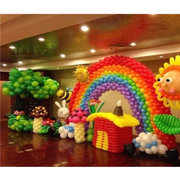 洛阳高新创意4岁生日彩球装饰策划公司,【乐多气球】