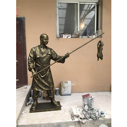 铸铜东方民俗人物雕塑-艺铭雕塑-山西民俗人物雕塑