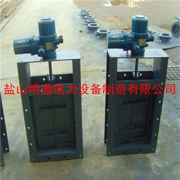 晋城LD2000气动方风门使用寿命长气动插板门-明通电力*