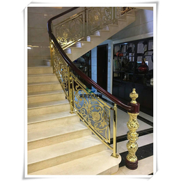 武汉亚誉艺术楼梯、旋转铜艺扶手价格、红安铜艺扶手价格