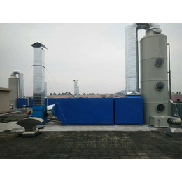      东莞塘厦喷漆废气处理工程喷淋塔+活性炭