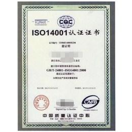 广东iso14001体系认证,深圳东方信诺(图)