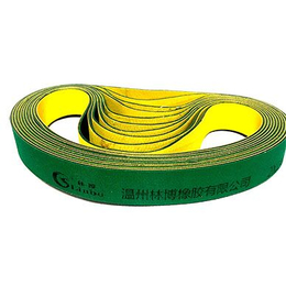 厂家供应尼龙片基传动带 纺织设备工业平皮带  黄绿片基带缩略图
