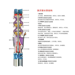 200QJ潜水泵规格型号 潜水泵 潜成泵业安装