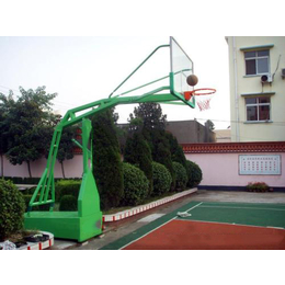 公园用电动液压篮球架|晶康体育公司|梧州电动液压篮球架